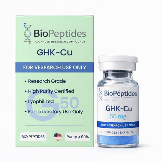 GHK-cu 50 mg – Research Grade + Aguabac 10 ml Gratis!