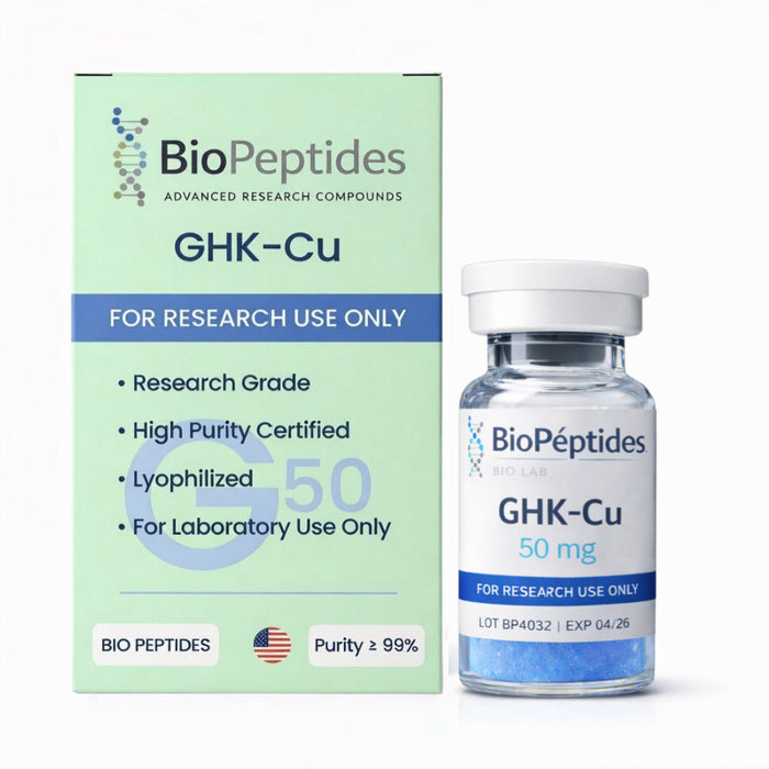 GHK-cu 50 mg – Research Grade + Aguabac 10 ml Gratis!